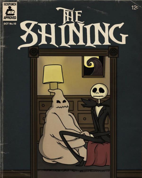 Nightmare Before Christmas and The Shining mashup art